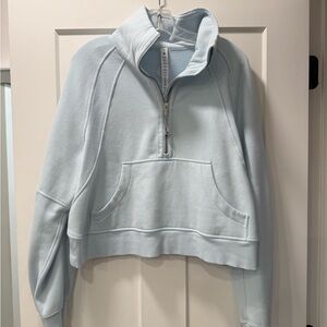 Lululemon Scuba Oversized Half-Zip in arctic blue